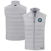 Men's Cutter & Buck Charlotte FC Evoke Hybrid Eco Softshell Recycled Full-Zip Vest
