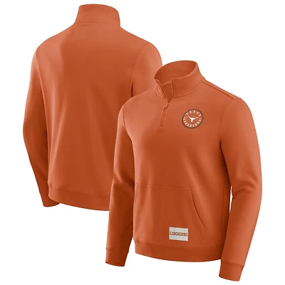Men's Darius Rucker Collection by Fanatics Texas Orange Longhorns Quarter-Zip Pullover