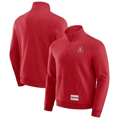 Men's Darius Rucker Collection by Fanatics Cardinal USC Trojans Quarter-Zip Pullover