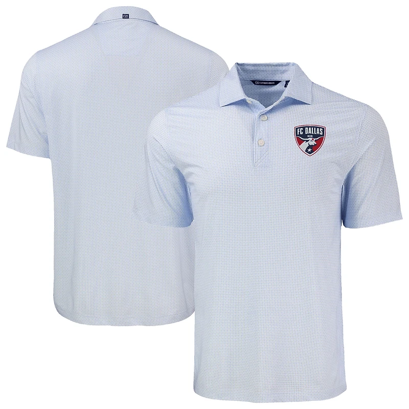 Men's Cutter & Buck Navy New York City FC Pike Eco Diamond Dot Print Recycled Polo