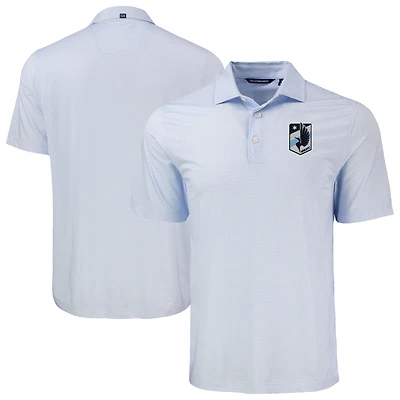 Men's Cutter & Buck Powder Blue Minnesota United FC Pike Eco Diamond Dot Print Recycled Polo