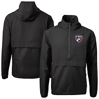 Men's Cutter & Buck  Black FC Dallas Charter Eco Recycled Full-Zip Anorak Jacket