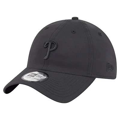 Men's New Era Black Philadelphia Phillies Ripstop Casual Classic Adjustable Hat