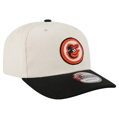 Men's New Era Cream Baltimore Orioles Loyal 9SEVENTY Adjustable Hat