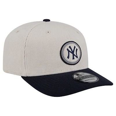 Men's New Era  Cream New York Yankees Loyal 9SEVENTY Adjustable Hat