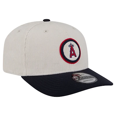 Men's New Era  Cream Los Angeles Angels Loyal 9SEVENTY Adjustable Hat