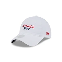 Women's New Era White Los Angeles Angels Team Fan 9TWENTY Adjustable Hat