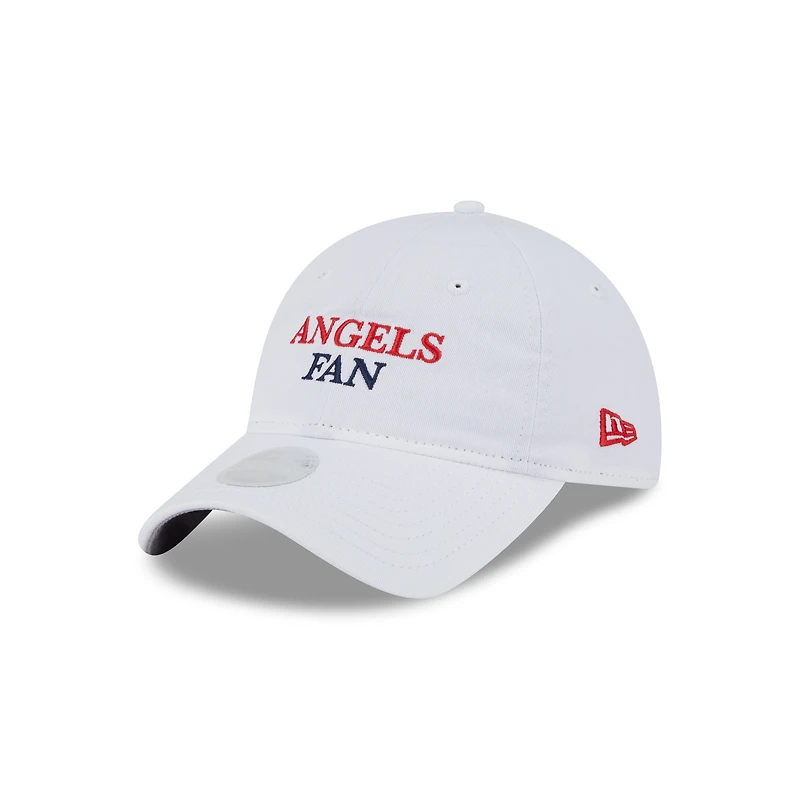 Women's New Era White Los Angeles Angels Team Fan 9TWENTY Adjustable Hat