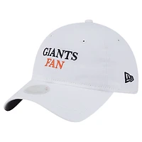 Women's New Era White San Francisco Giants Team Fan 9TWENTY Adjustable Hat