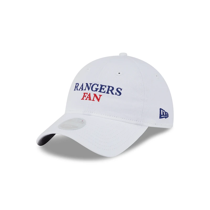 Women's New Era White Texas Rangers Team Fan 9TWENTY Adjustable Hat