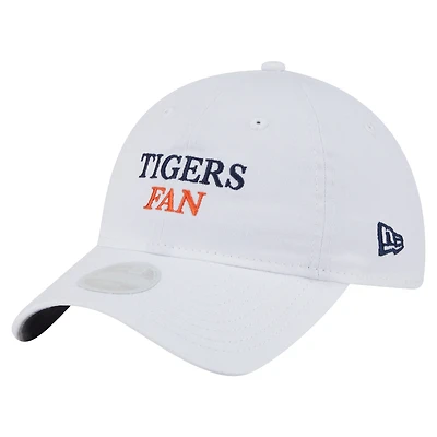 Women's New Era White Detroit Tigers Team Fan 9TWENTY Adjustable Hat