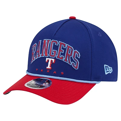 Men's New Era Royal/Red Texas Rangers Arch 9FORTY A-Frame M-Crown Adjustable Hat