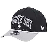 Men's New Era Black/Gray Chicago White Sox Arch 9FORTY A-Frame M-Crown Adjustable Hat