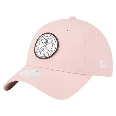 Women's New Era Pink San Diego Padres Bloom 9TWENTY Adjustable Hat