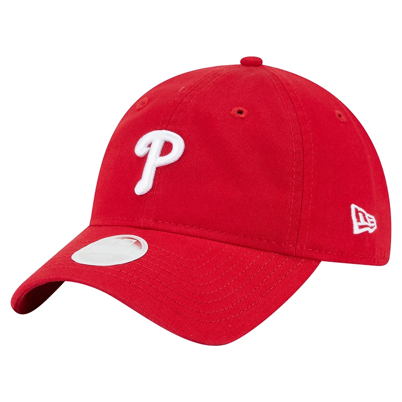 Women's New Era  Red Philadelphia Phillies Ornament 9TWENTY Adjustable Hat