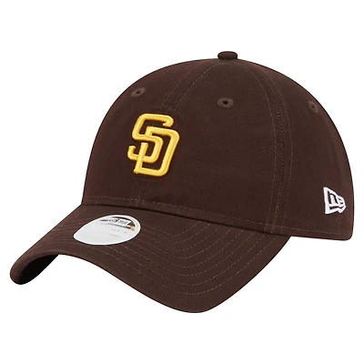 Women's New Era  Brown San Diego Padres Ornament 9TWENTY Adjustable Hat