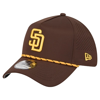 Men's New Era  Brown San Diego Padres 39THIRTY A-Frame Perforated Flex Hat