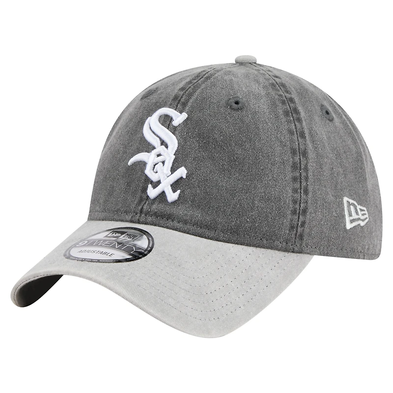 Men's New Era Black/Gray Chicago White Sox Select 9TWENTY Adjustable Hat