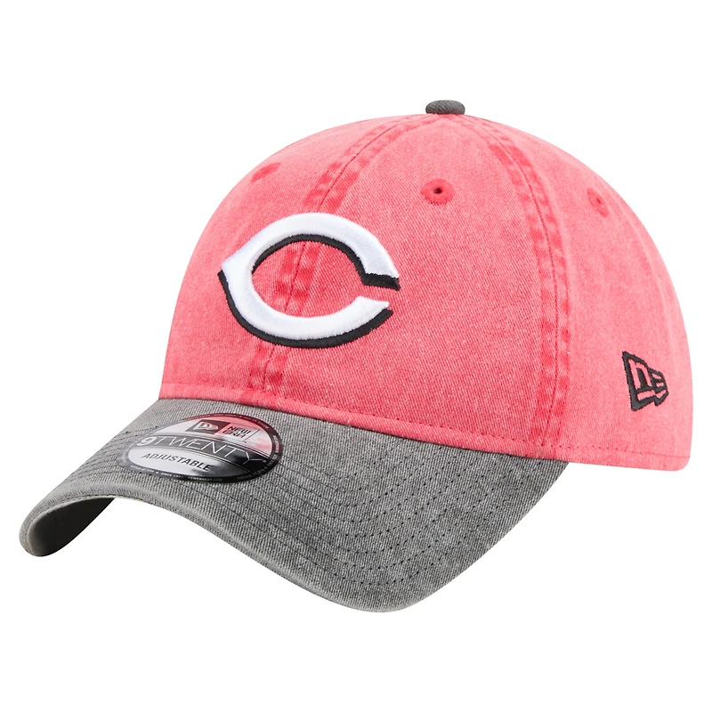 Men's New Era Red/Black Cincinnati Reds Select 9TWENTY Adjustable Hat