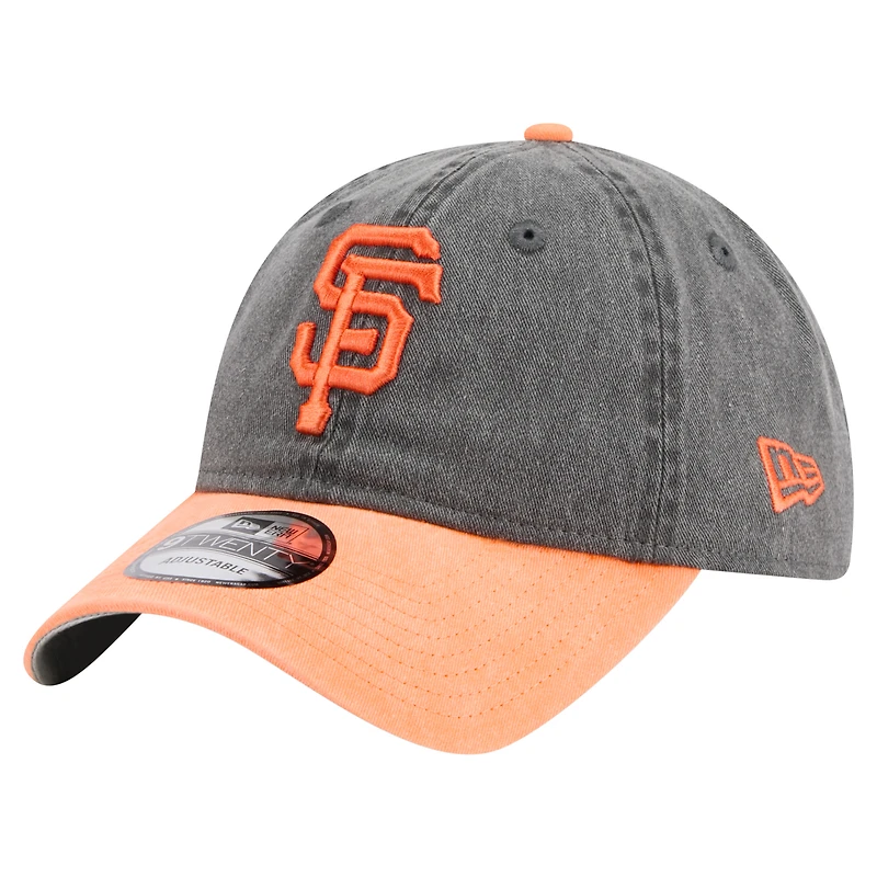 Men's New Era Black/Orange San Francisco Giants Select 9TWENTY Adjustable Hat