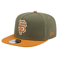 Men's New Era  Olive/Brown San Francisco Giants Color Pack A-Frame 9FIFTY Snapback Hat