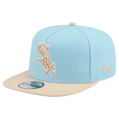 Men's New Era  Light Blue/Light Beige Chicago White Sox Color Pack A-Frame 9FIFTY Snapback Hat