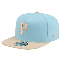 Men's New Era Light /Light Beige Pittsburgh Pirates Color Pack A-Frame 9FIFTY Snapback Hat