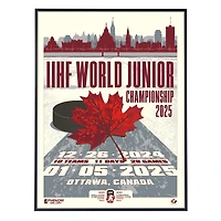 Phenom Gallery 2025 IIHF World Junior Championship 18" x 24" Deluxe Framed Serigraph