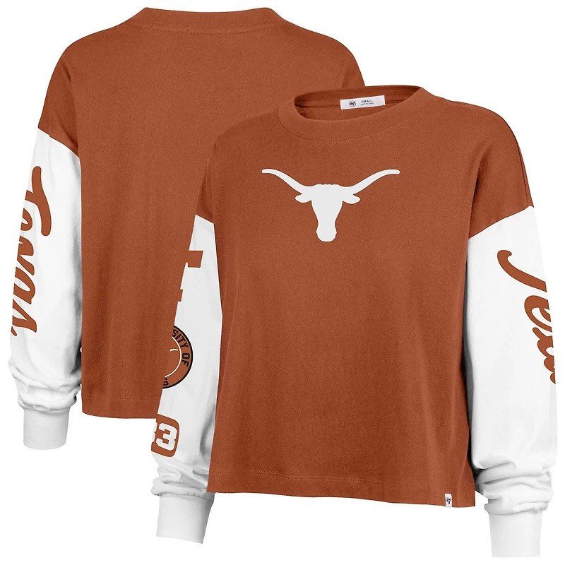Women's '47 Texas Orange Longhorns Sydney Long Sleeve T-Shirt
