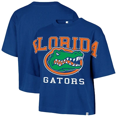 Women's '47 Royal Florida Gators Outreach City Relaxed Cropped T-Shirt