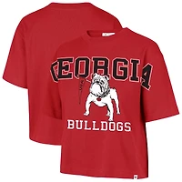 Women's '47 Red Georgia Bulldogs Outreach City Relaxed Cropped T-Shirt