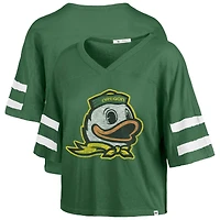 Women's '47 Green Oregon Ducks Premier Scout Sleeve Stripe Relaxed Dolman T-Shirt
