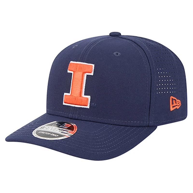 Men's New Era  Navy Illinois Fighting Illini Team 9SEVENTY Adjustable Hat