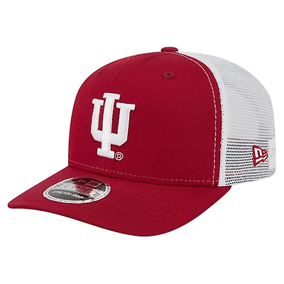 Men's New Era  Crimson Indiana Hoosiers Team 9SEVENTY COOLERA Trucker Adjustable Hat