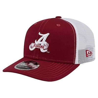 Men's New Era  Crimson Alabama Crimson Tide Team 9SEVENTY COOLERA Trucker Adjustable Hat