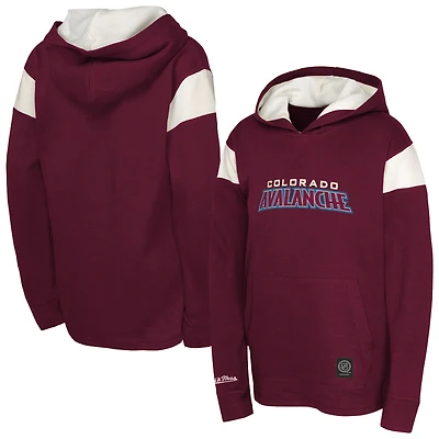 Youth Burgundy Colorado Avalanche Thermal Lightweight Pullover Hoodie