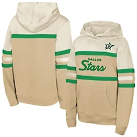 Youth Mitchell & Ness Tan Dallas Stars Head Coach Pullover Hoodie