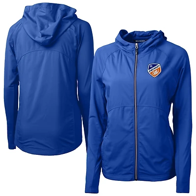 Women's Cutter & Buck FC Cincinnati Adapt Eco Knit Hybrid Recycled Raglan Full-Zip Jacket