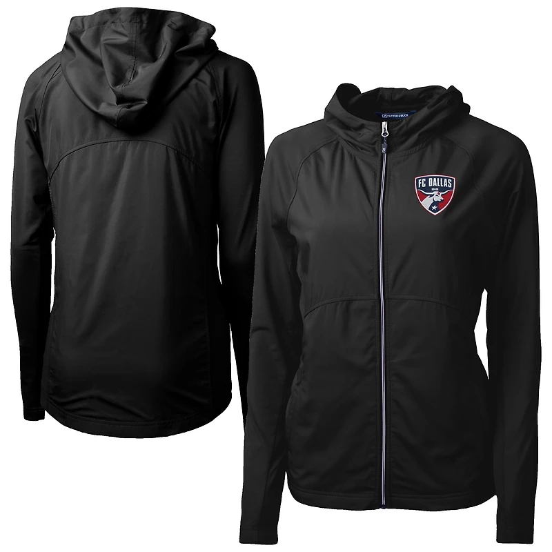 Women's Cutter & Buck FC Dallas Adapt Eco Knit Hybrid Recycled Raglan Full-Zip Jacket