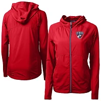 Women's Cutter & Buck FC Dallas Adapt Eco Knit Hybrid Recycled Raglan Full-Zip Jacket