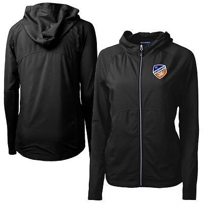 Women's Cutter & Buck FC Cincinnati Adapt Eco Knit Hybrid Recycled Raglan Full-Zip Jacket