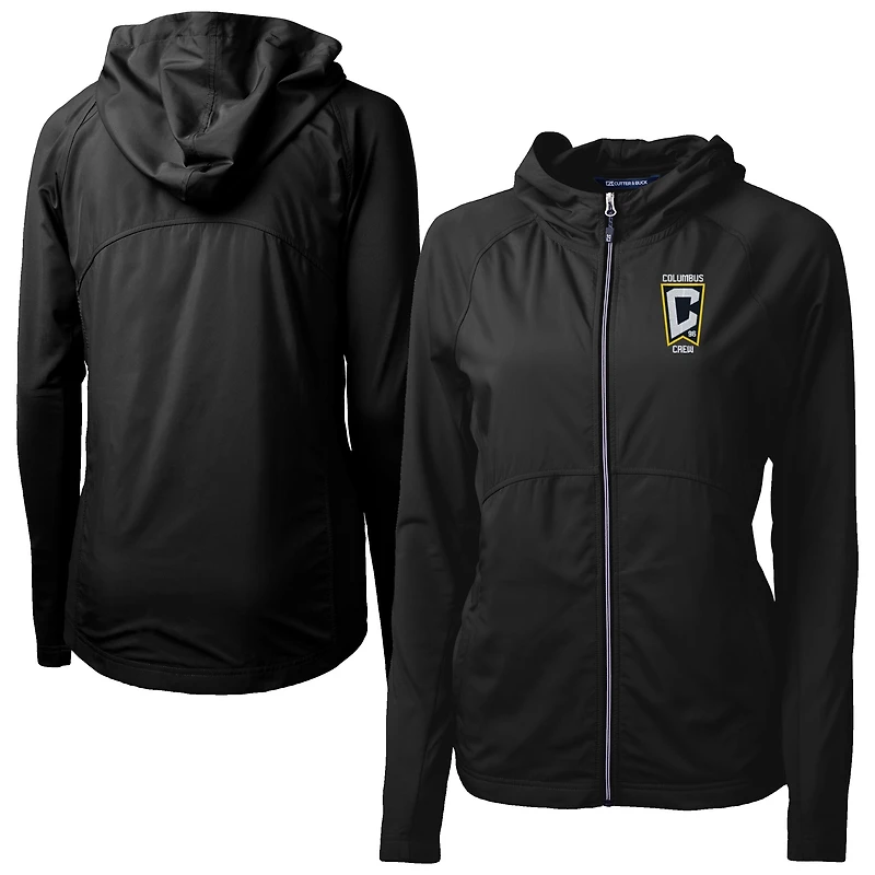 Women's Cutter & Buck Columbus Crew Adapt Eco Knit Hybrid Recycled Raglan Full-Zip Jacket