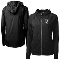 Women's Cutter & Buck Columbus Crew Adapt Eco Knit Hybrid Recycled Raglan Full-Zip Jacket