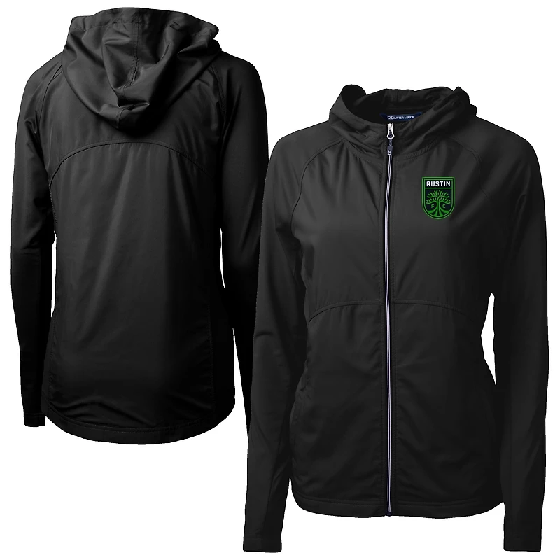 Women's Cutter & Buck Austin FC Adapt Eco Knit Hybrid Recycled Raglan Full-Zip Jacket