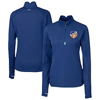 Women's Cutter & Buck FC Cincinnati Traverse Stretch Eco Quarter-Zip Top