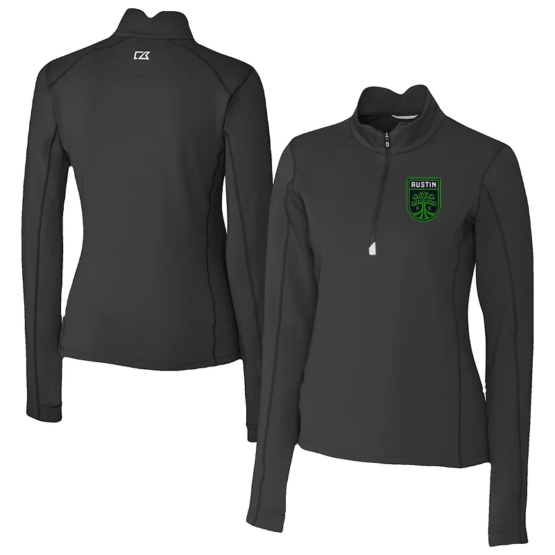 Women's Cutter & Buck Austin FC Traverse Stretch Eco Quarter-Zip Top