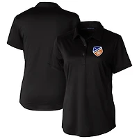 Women's Cutter & Buck  Black FC Cincinnati Prospect Eco Textured Stretch Recycled Polo