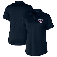 Women's Cutter & Buck  Navy FC Dallas Prospect Eco Textured Stretch Recycled Polo