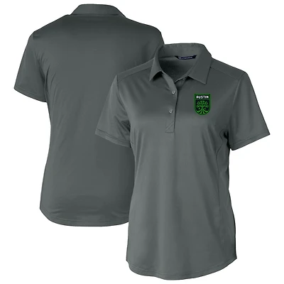Women's Cutter & Buck  Gray Austin FC Prospect Eco Textured Stretch Recycled Polo