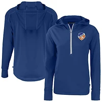 Women's Cutter & Buck FC Cincinnati Daybreak Eco Recycled Half-Zip Hoodie